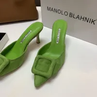 $96.00 USD Manolo Blahnik Slippers For Women #1409575