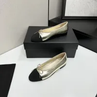 $92.00 USD Chanel Flat Shoes For Women #1409874