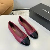 $92.00 USD Chanel Flat Shoes For Women #1409884