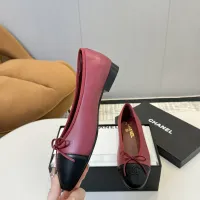 $92.00 USD Chanel Flat Shoes For Women #1409884