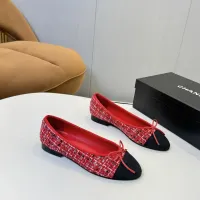 $92.00 USD Chanel Flat Shoes For Women #1409889