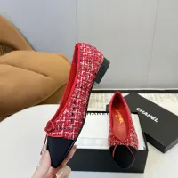 $92.00 USD Chanel Flat Shoes For Women #1409889