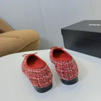 $92.00 USD Chanel Flat Shoes For Women #1409889
