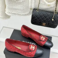$102.00 USD Chanel Flat Shoes For Women #1409902