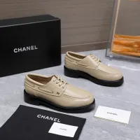 $122.00 USD Chanel Leather Shoes For Women #1410022