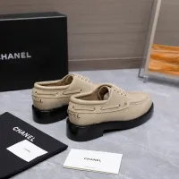 $122.00 USD Chanel Leather Shoes For Women #1410022