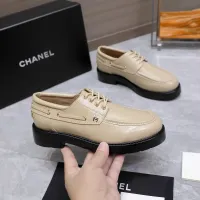 $122.00 USD Chanel Leather Shoes For Women #1410022