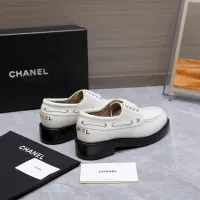 $122.00 USD Chanel Leather Shoes For Women #1410023