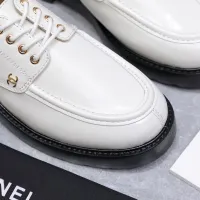 $122.00 USD Chanel Leather Shoes For Women #1410023