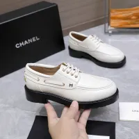 $122.00 USD Chanel Leather Shoes For Women #1410023
