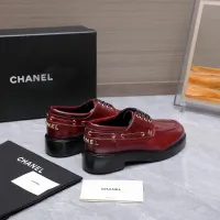 $122.00 USD Chanel Leather Shoes For Women #1410024