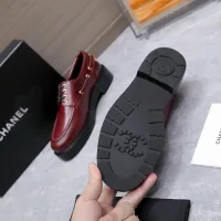 $122.00 USD Chanel Leather Shoes For Women #1410024