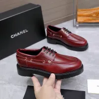 $122.00 USD Chanel Leather Shoes For Women #1410024