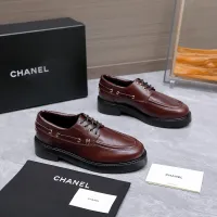 $122.00 USD Chanel Leather Shoes For Women #1410025