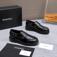 $122.00 USD Chanel Leather Shoes For Women #1410026