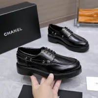 $122.00 USD Chanel Leather Shoes For Women #1410026