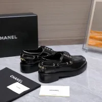 $122.00 USD Chanel Leather Shoes For Women #1410026