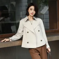 $132.00 USD Burberry Trench Coat Long Sleeved For Women #1410240