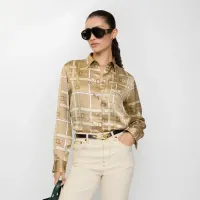 $76.00 USD Burberry Shirts Long Sleeved For Women #1410292