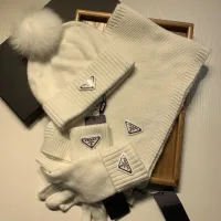 $76.00 USD Prada Hat and Scarf and Glove Set #1413070