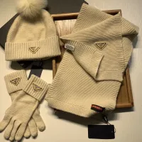 $76.00 USD Prada Hat and Scarf and Glove Set #1413071