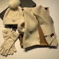 $76.00 USD Prada Hat and Scarf and Glove Set #1413071