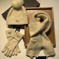 $76.00 USD Prada Hat and Scarf and Glove Set #1413071