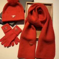 $76.00 USD Prada Hat and Scarf and Glove Set #1413072