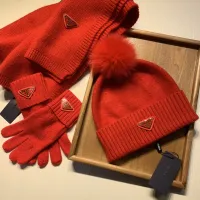 $76.00 USD Prada Hat and Scarf and Glove Set #1413072
