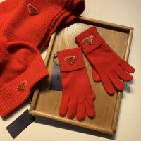 $76.00 USD Prada Hat and Scarf and Glove Set #1413072