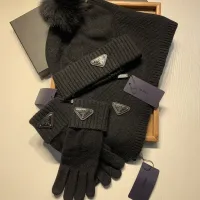 $76.00 USD Prada Hat and Scarf and Glove Set #1413074