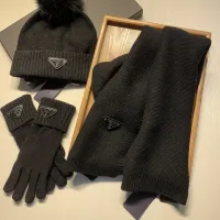 $76.00 USD Prada Hat and Scarf and Glove Set #1413074