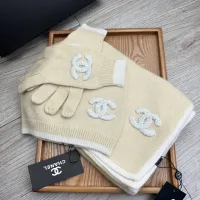 $72.00 USD Chanel Hat and Scarf and Glove Set #1413092