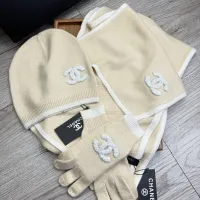 $72.00 USD Chanel Hat and Scarf and Glove Set #1413092
