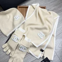 $72.00 USD Chanel Hat and Scarf and Glove Set #1413092