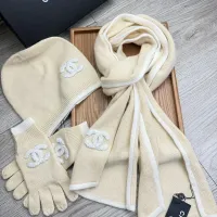 $72.00 USD Chanel Hat and Scarf and Glove Set #1413092