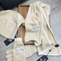 $72.00 USD Chanel Hat and Scarf and Glove Set #1413092