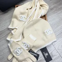 $72.00 USD Chanel Hat and Scarf and Glove Set #1413092