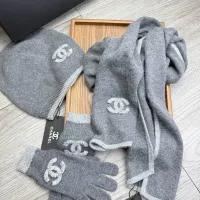 $72.00 USD Chanel Hat and Scarf and Glove Set #1413093