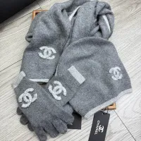 $72.00 USD Chanel Hat and Scarf and Glove Set #1413093