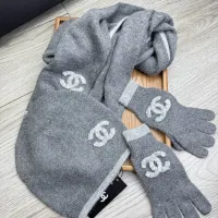 $72.00 USD Chanel Hat and Scarf and Glove Set #1413093