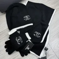 $72.00 USD Chanel Hat and Scarf and Glove Set #1413095