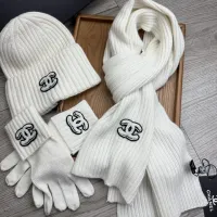 $72.00 USD Chanel Hat and Scarf and Glove Set #1413097