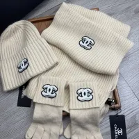 $72.00 USD Chanel Hat and Scarf and Glove Set #1413098