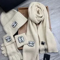 $72.00 USD Chanel Hat and Scarf and Glove Set #1413098