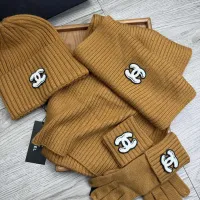 $72.00 USD Chanel Hat and Scarf and Glove Set #1413100