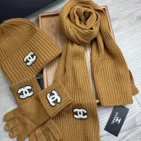 $72.00 USD Chanel Hat and Scarf and Glove Set #1413100