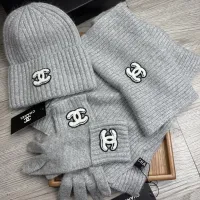 $72.00 USD Chanel Hat and Scarf and Glove Set #1413101