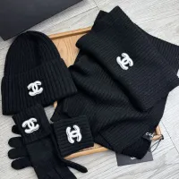 $72.00 USD Chanel Hat and Scarf and Glove Set #1413103