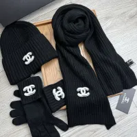 $72.00 USD Chanel Hat and Scarf and Glove Set #1413103